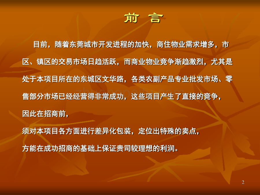 东城新生活农副产品交易中心市场调查策划方案_第2页