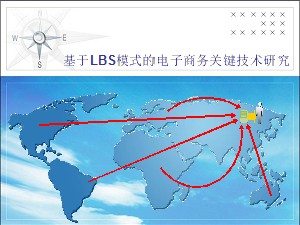 開題答辯PPT模板--基于LBS模式的電子商務(wù)關(guān)鍵技術(shù)研究