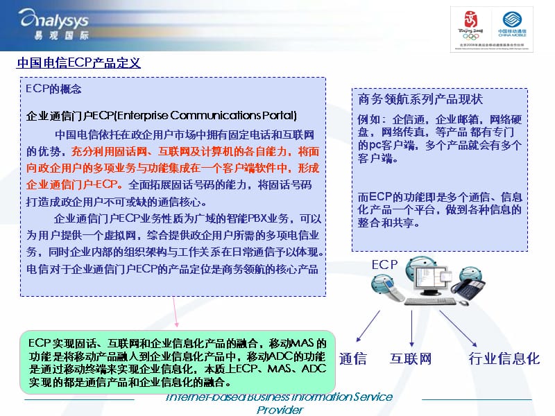 中国电信ECP业务分析和借鉴价值分析报告_第3页