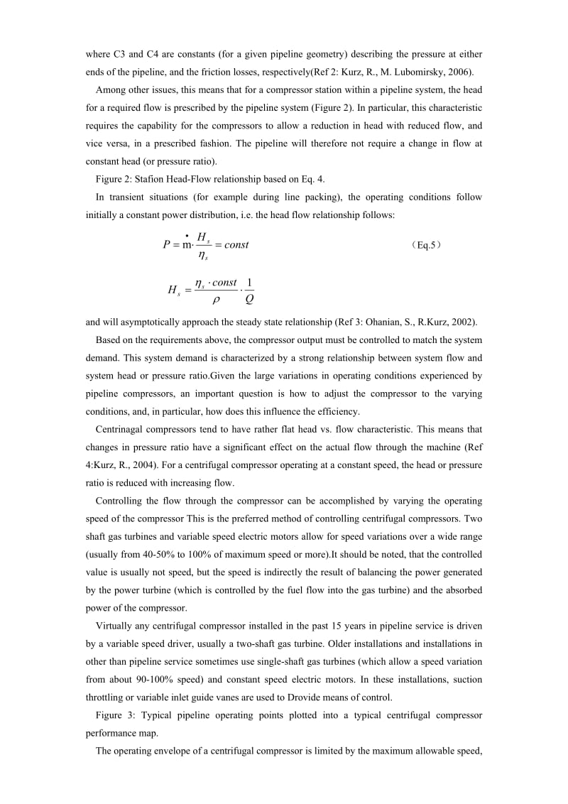 离心式和往复式压缩机的工作效率特性-外文文献_第3页