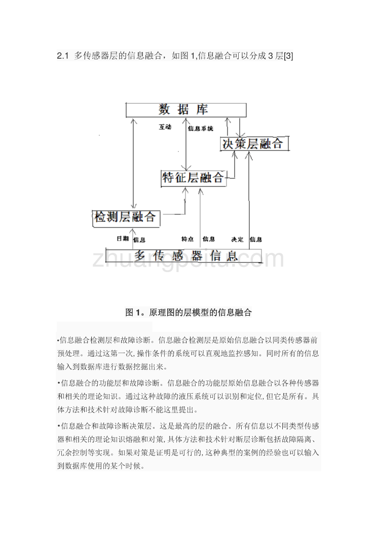 外文翻译--多传感器信息融合技术在液压系统的故障诊断上的应用  中文版_第2页