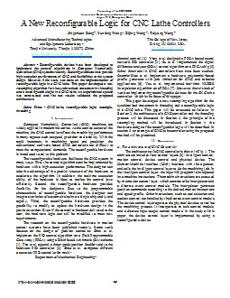 外文翻譯--一種新的可重構(gòu)邏輯的數(shù)控車床控制器  英文版