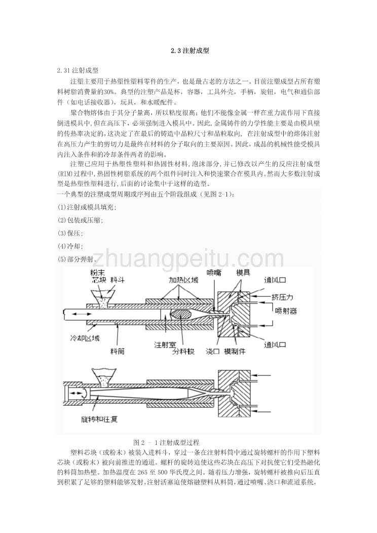 注射成型塑料注塑模具外文翻译、中英文翻译、注射模具外文文献翻译_第1页