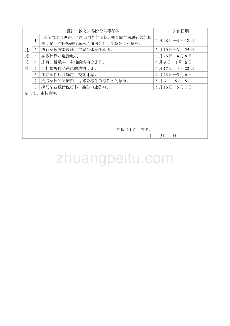 双端面专用铣床的主结构的设计【任务书】_第2页