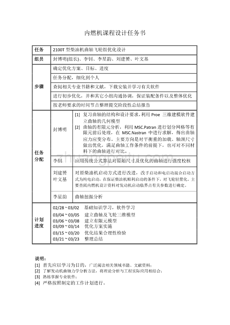 2100T型柴油机曲轴飞轮组优化设计_第2页