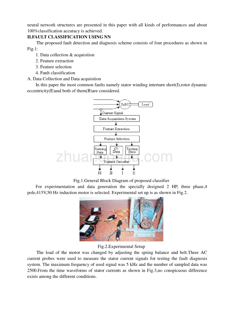 三相异步电动机故障诊断中英文翻译@外文翻译@外文文献翻译_第2页