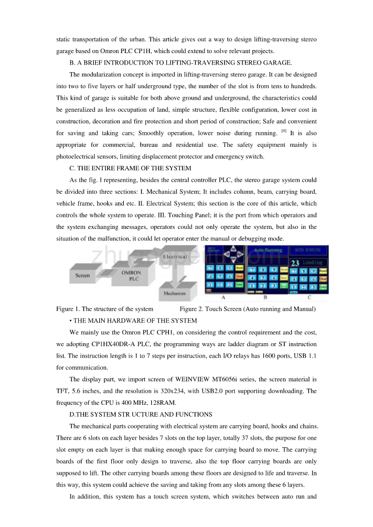 基于欧姆龙可编程序控制器的6层立体车库设计外文文献翻译@中英文翻译@外文翻译_第2页