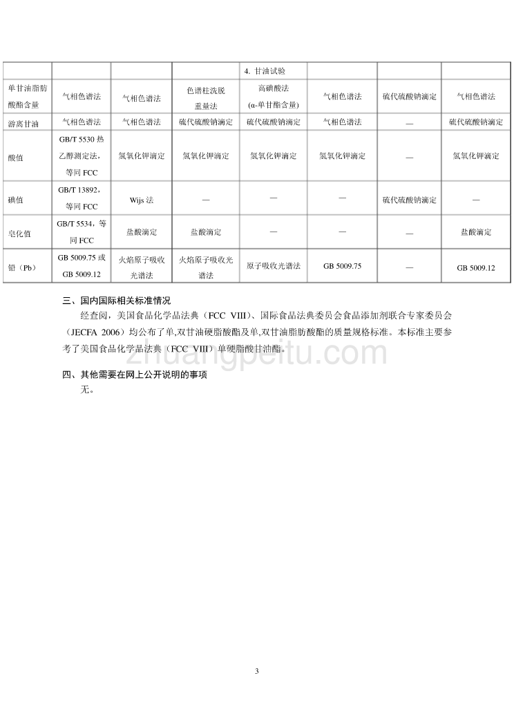 《食品安全国家标准 食品添加剂 单,双甘油脂肪酸酯（硬脂酸）》编制说明_第3页