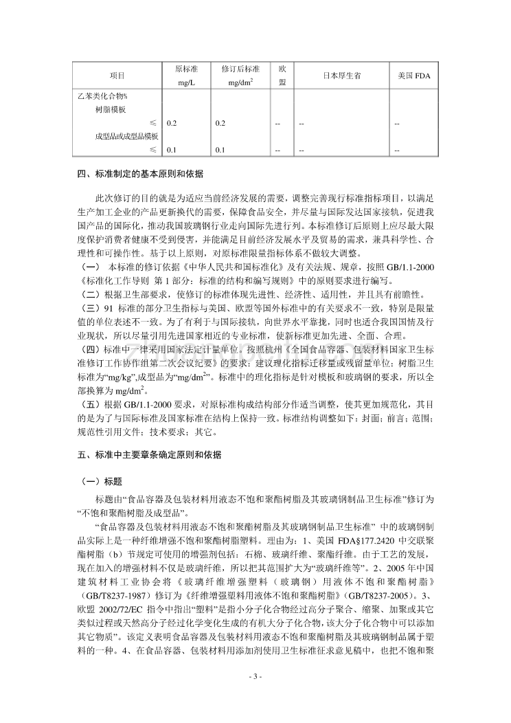 不饱和聚酯树脂及成型品编制说明_第3页