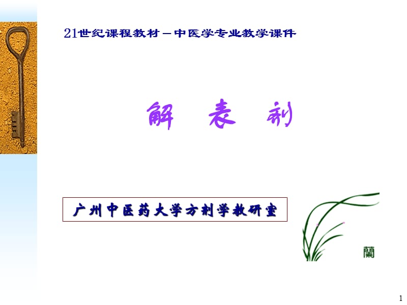 解表剂PPT教学课件_第1页