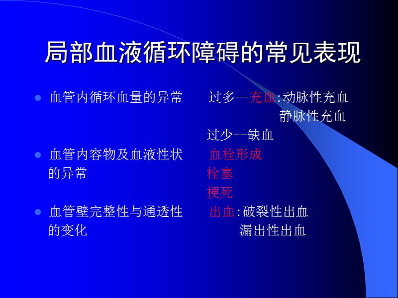 病理学局部血液循环障碍最新医学PPT_第2页