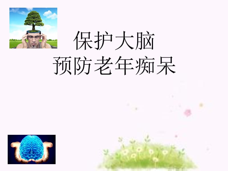 保护大脑预防老年痴呆医学PPT_第1页