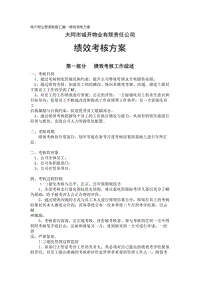 物業(yè)公司管理制度匯編績效考核方案