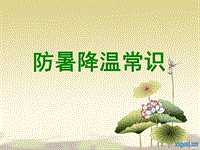 防暑降溫常識(shí)PPT課件