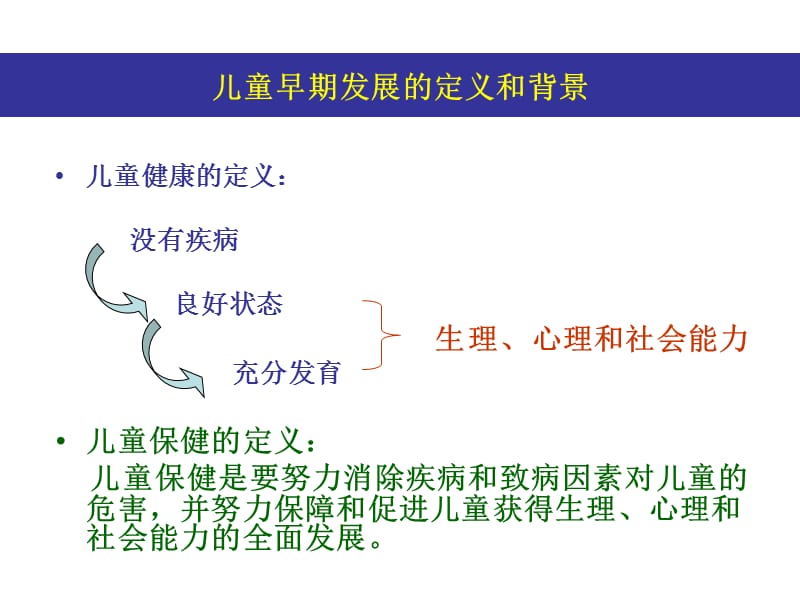 儿童早期保健 医学PPT_第3页