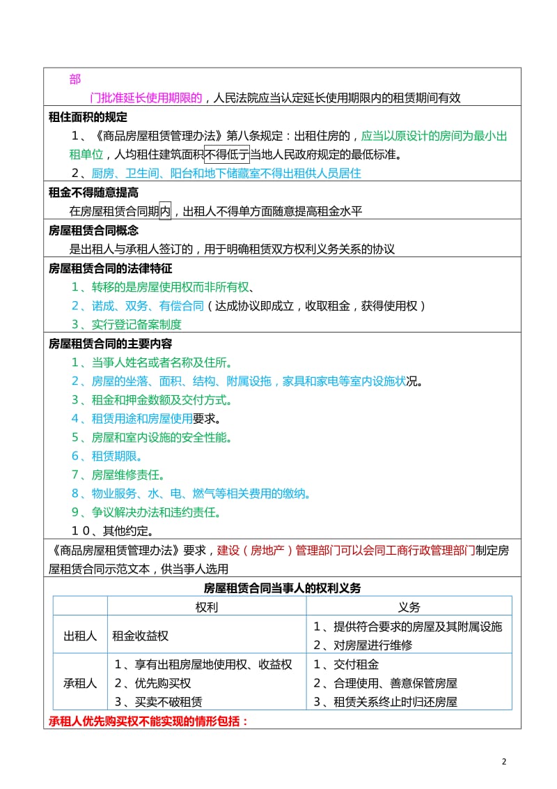 2017年房地产经纪人考试重点摘要1-房地产交易制度政策第二部分_第2页