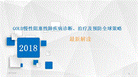 解讀2018年GOLD慢性阻塞性肺疾病診斷、治療及預(yù)防全球策略PPT課件