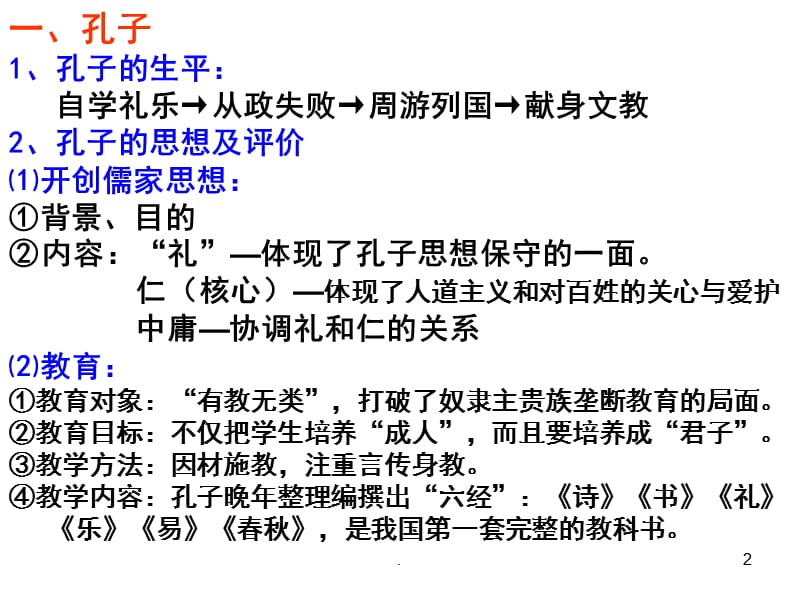 高一历史东西方的先哲PPT演示课件_第2页