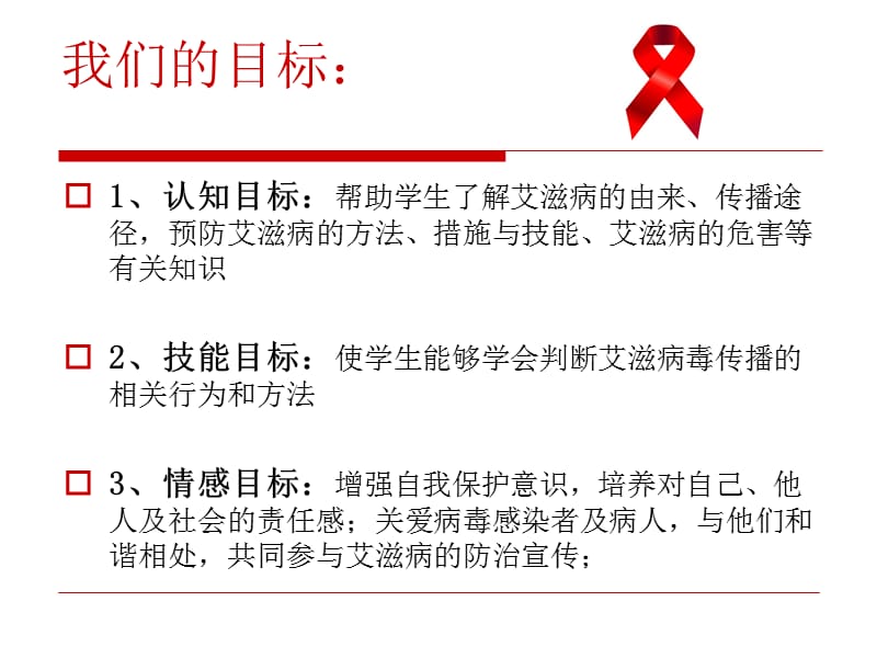 预防艾滋病主题班会PPT演示课件_第2页