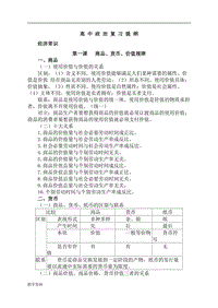 2018高中政治復(fù)習(xí)提綱(三年全部內(nèi)容)