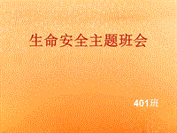 生命安全主題班會演示課件