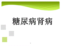 糖尿病腎病PPT演示課件