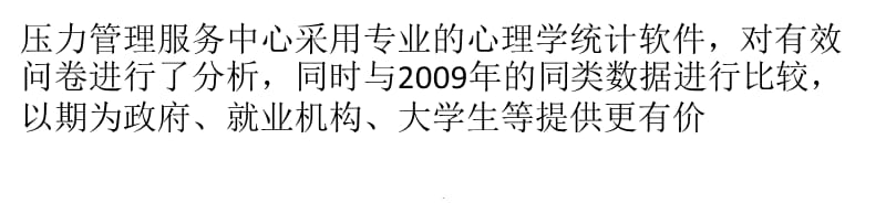 2010中国大学生就业压力调查报告：大学生就业压力适中演示文档_第3页