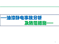 油漆靜電事故分析及防范措施培訓課件演示文檔