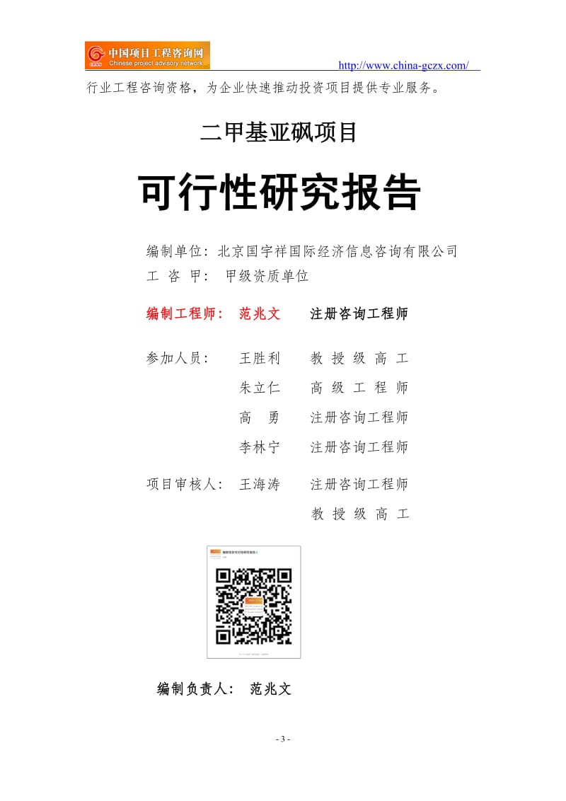 二甲基亚砜项目可行性研究报告（申请报告用于备案）_第3页