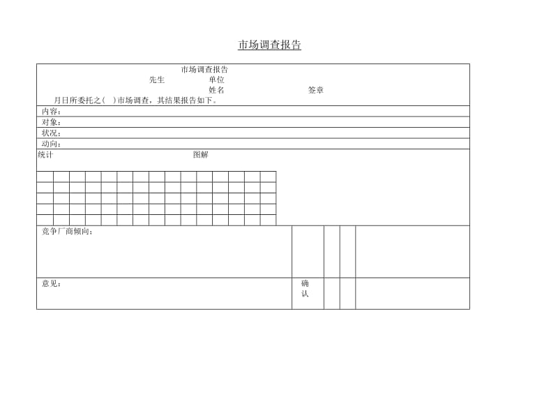 （销售管理）市场调查报告_第1页