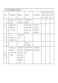 (涉外事務(wù)管理表格)高層經(jīng)理接待日程表word