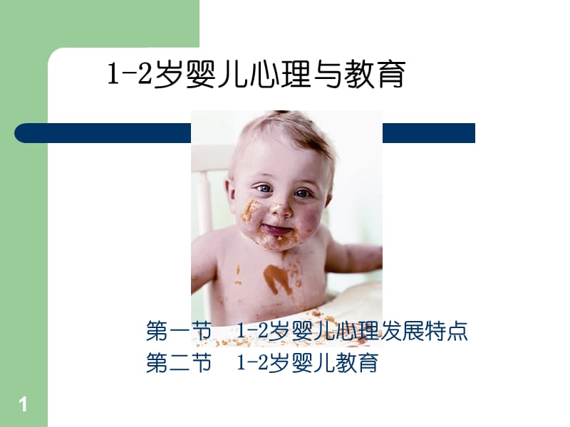 1-2岁婴儿心理与教育ppt课件_第1页