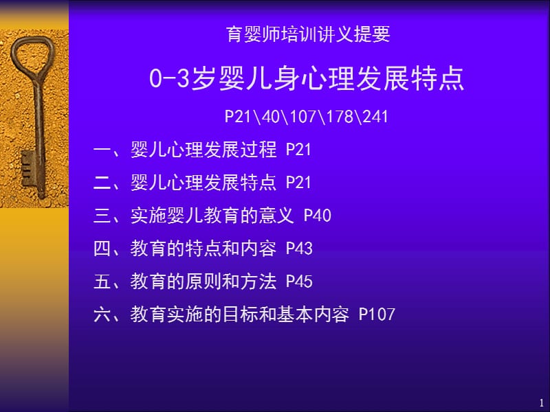 0-3岁婴儿身心理发展特点PPT课件_第1页