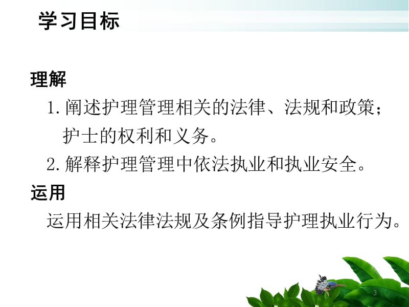 护理管理与医疗卫生法律法规 PPT课件_第3页