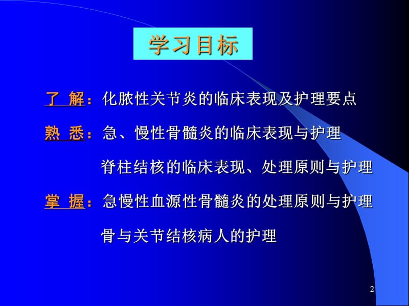 骨与关节感染病人的护理ppt课件_第2页