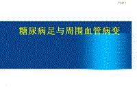 糖尿病足周圍血管疾病PPT演示課件