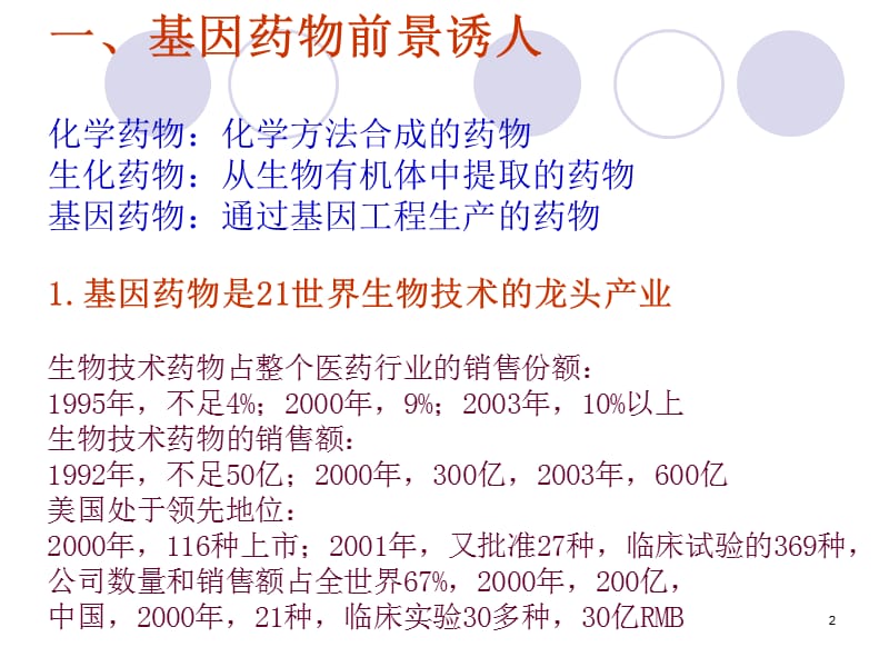 基因药物和基因治疗及健康出生ppt课件_第2页