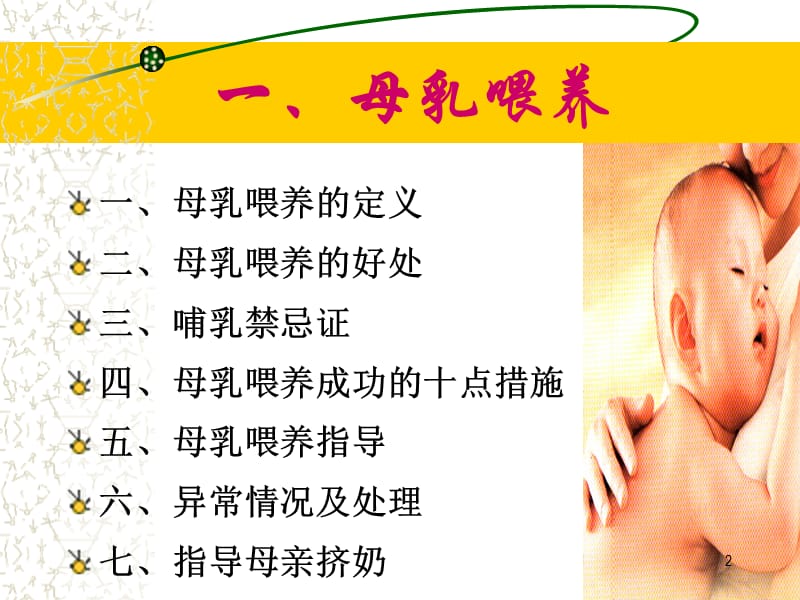 母乳喂养及早产儿的暖箱应用ppt课件_第2页