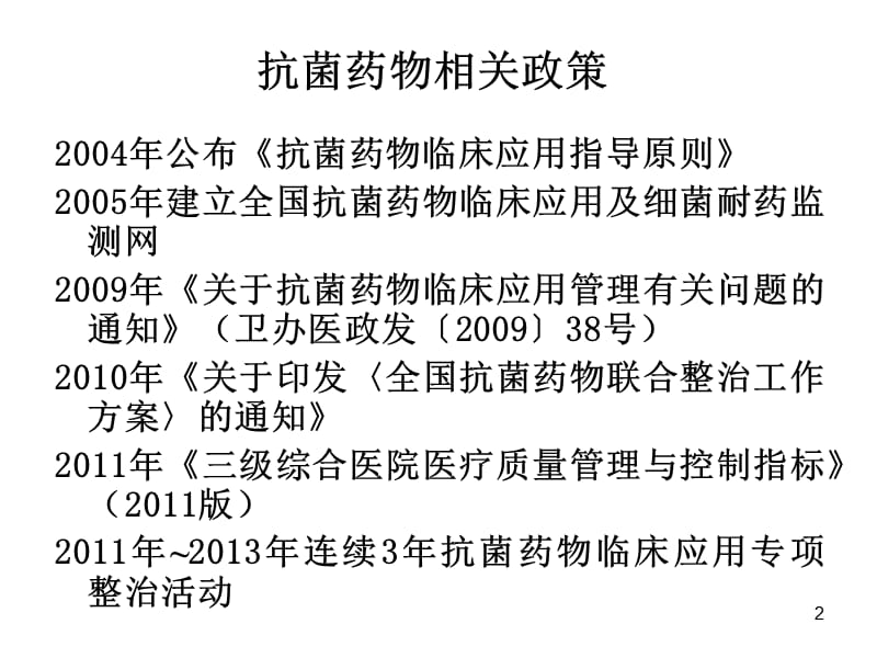 抗菌药物管理政策与合理使用PPT课件_第2页