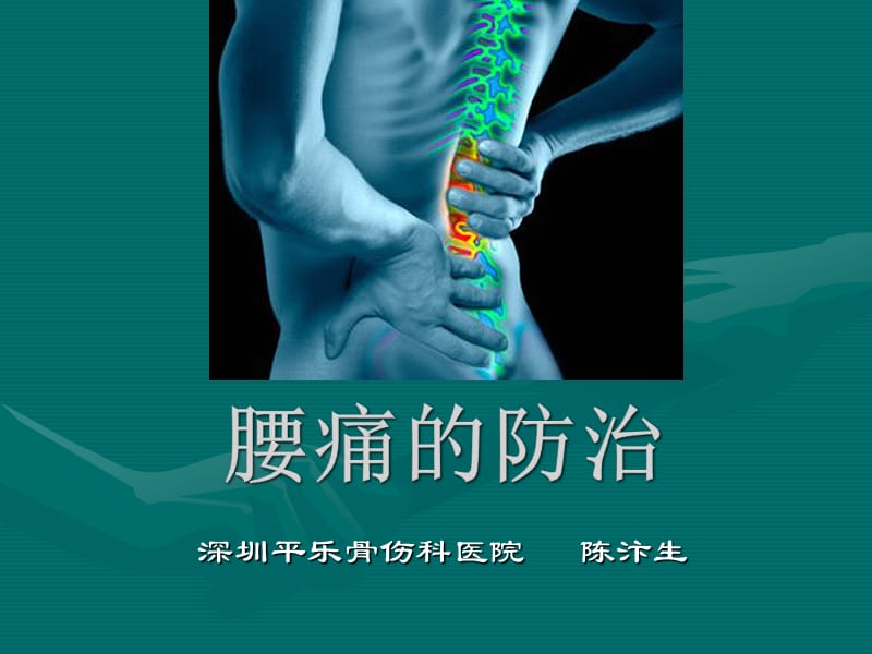 腰痛的防治PPT演示课件_第2页
