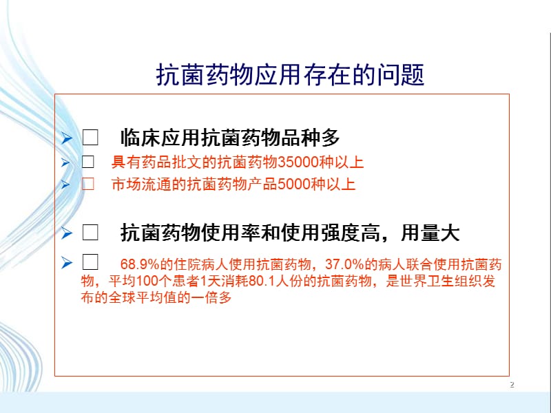 抗菌药物临床应用知识讲座PPT课件_第2页