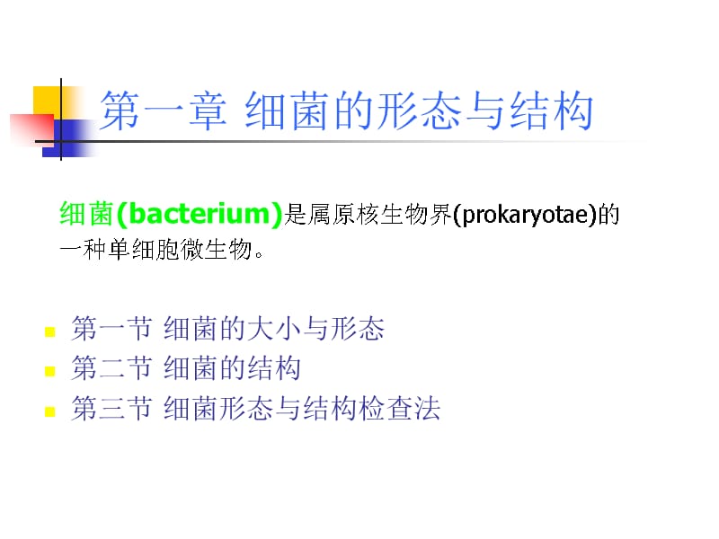 细菌形态结构特点ppt课件_第1页