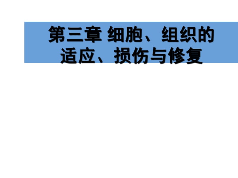 细胞组织的适应损伤与修复ppt课件_第2页