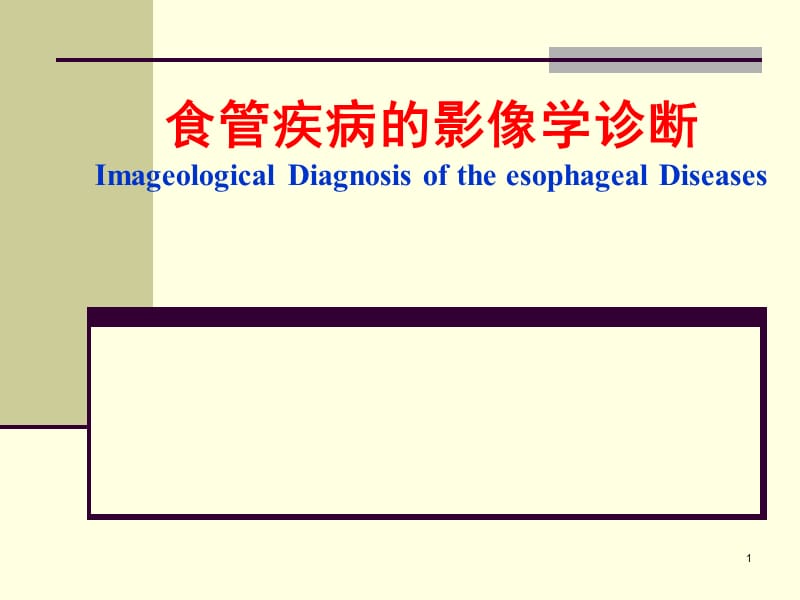 食管疾病影像学诊断PPT课件_第1页