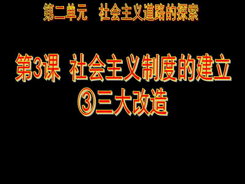 社会主义制度的建立PPT课件_第1页