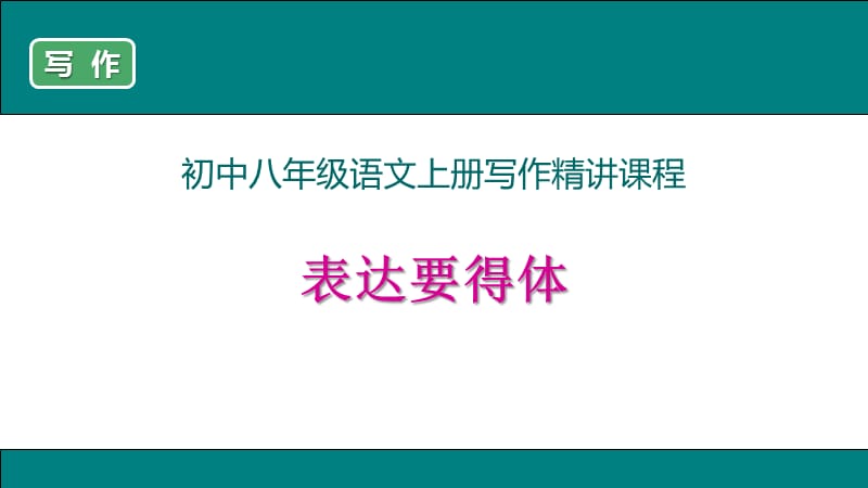 （学习)《表达要得体》精讲PPT党课课件_第1页