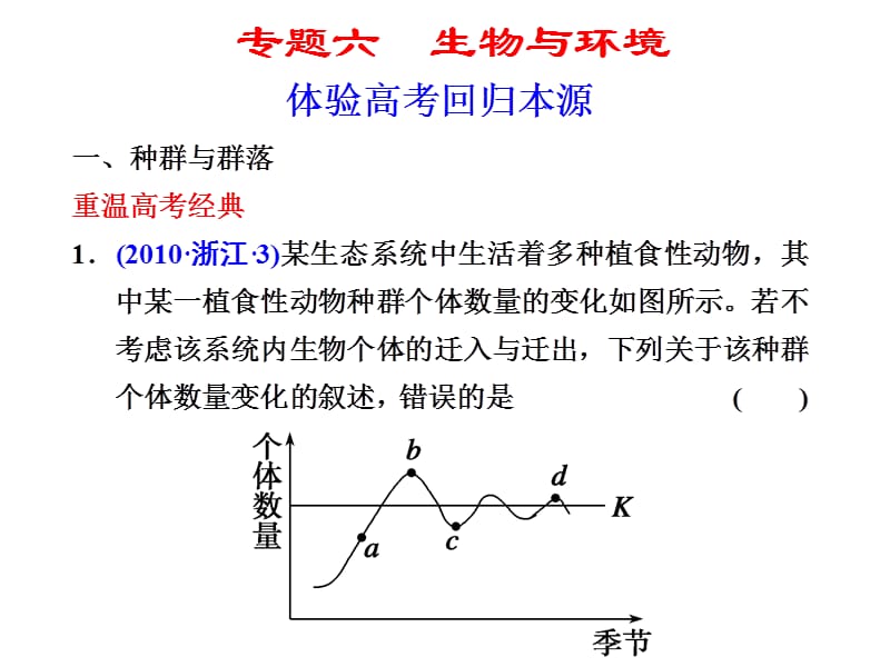 (医学课件)高中生物之生物与环境ppt演示课件_第1页