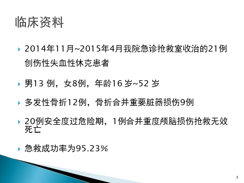 创伤性失血性休克的急救护理体会ppt课件_第3页