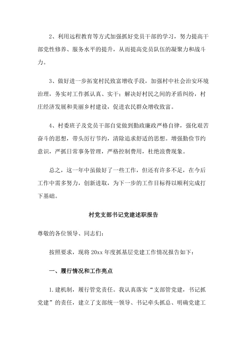 5篇村党支部书记党建述职报告整理_第3页