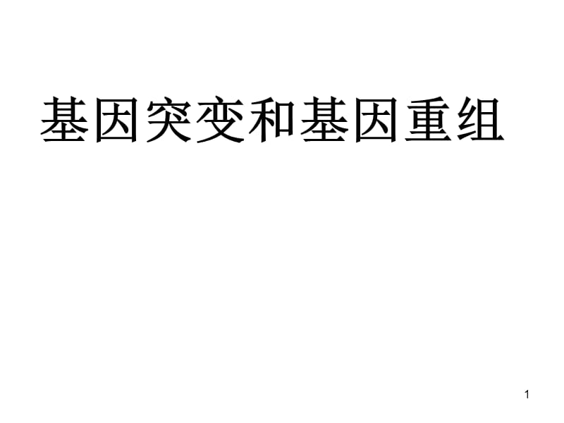 NEW我的基因突变解读ppt课件_第1页